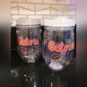 New Set of Two Magnolia Lane Plastic Tumblers University of Florida Gators